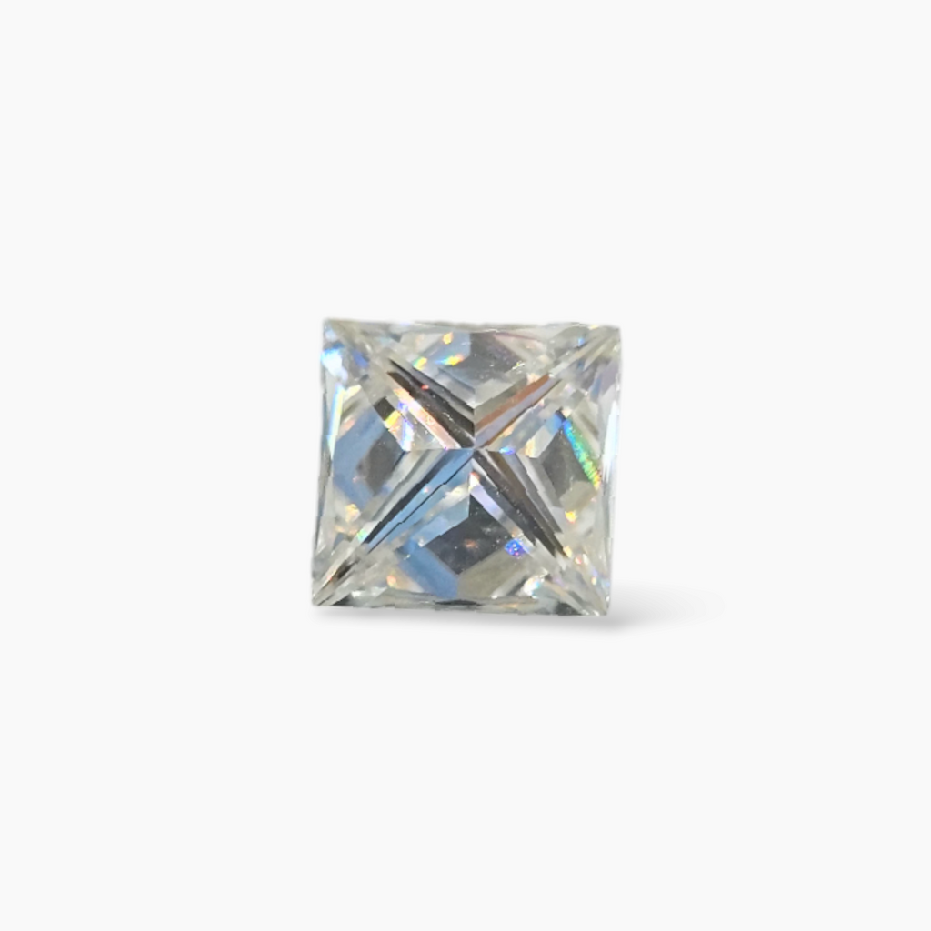 Princess Cut Moissanite Diamond in 3.83 Carats Weight