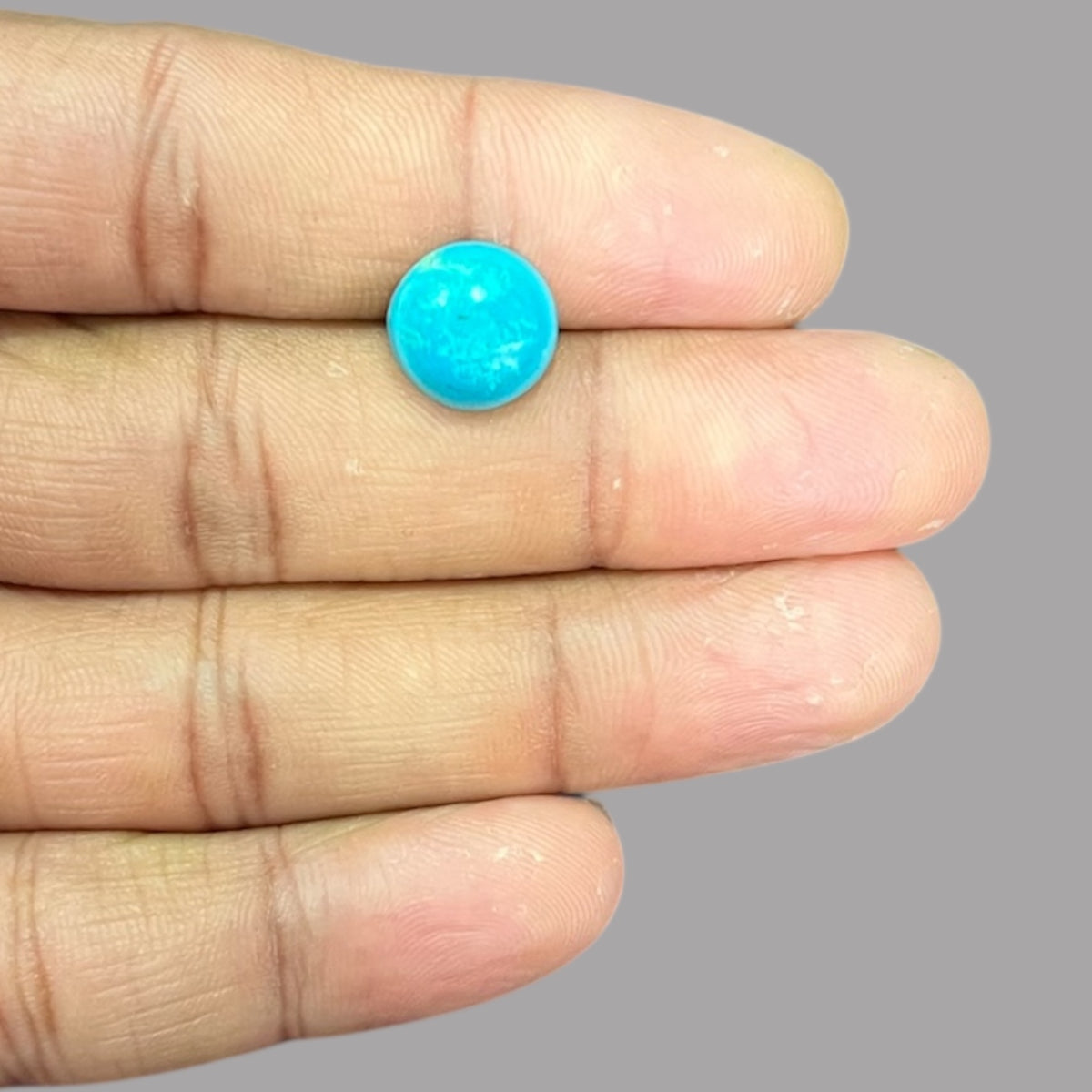 Pure Feroza Stone 4.71 Carats 10.6 x 5 mm in round