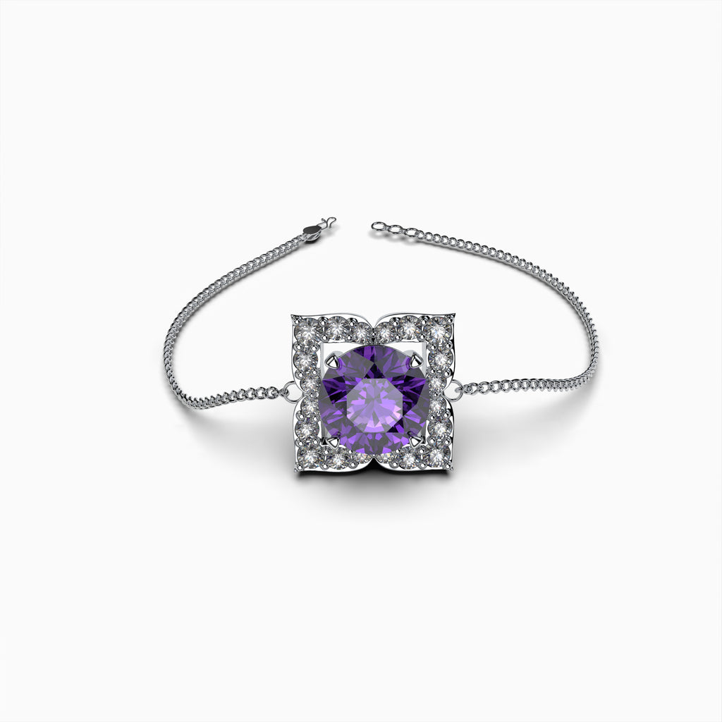 Purple Amethyst Bracelets - Natalie