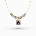 Purple Amethyst Necklace - Addison