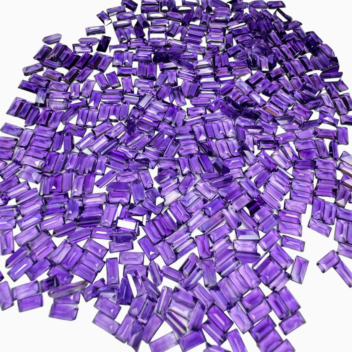 Purple Amethyst Stone Baguette 4x2 mm 0.13 Carats