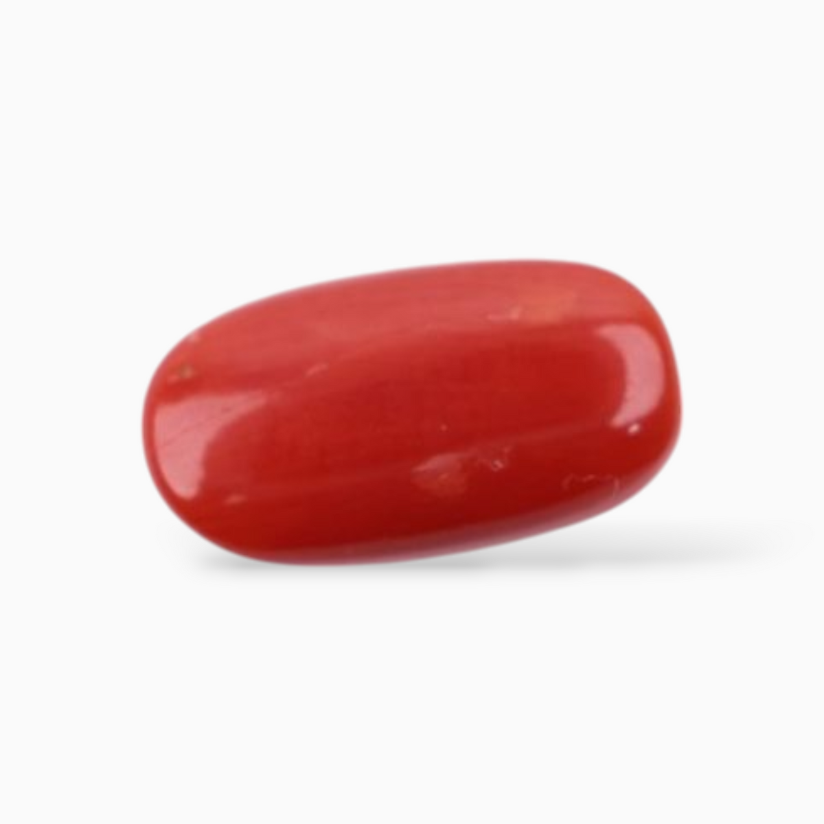 Buy Now Natural Coral Stone 2.80 Carats In Oval Cabochon Shape 10.8x5.9mm Size