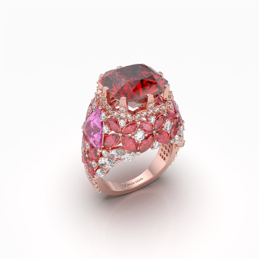 Natural Ruby Ring for Women - Arina