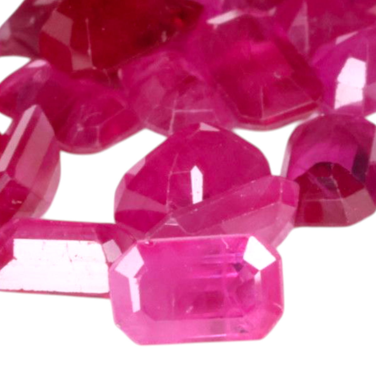 Mozambique Loose  Ruby Gemstone In Emerald Cut Shape 8.46 Carats 5x3mm Size