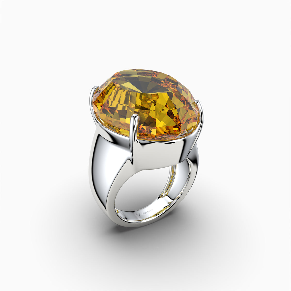 Natural Citrine Ring in Cocktail Size - Kehlani