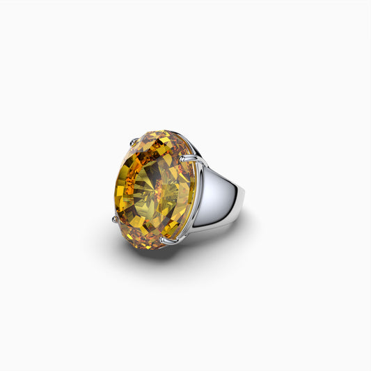 Natural Citrine Ring in Cocktail Size - Kehlani