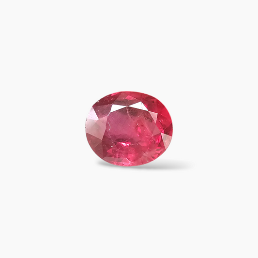 Radiant 0.99 Carat Oval Cut Natural Ruby from Mozambique - Certified by IDL