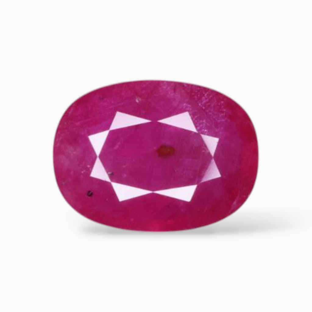 Radiant  Rubies Gemstone In Oval Shape 2.88 Carats 10.3x7.7mm Size