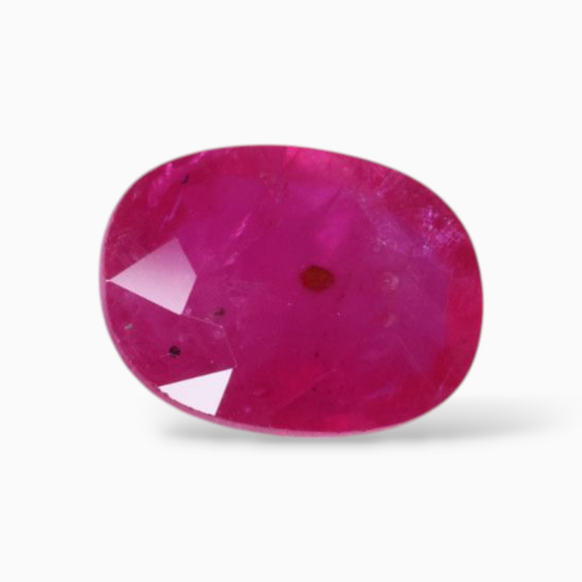 Radiant  Rubies Gemstone In Oval Shape 2.88 Carats 10.3x7.7mm Size