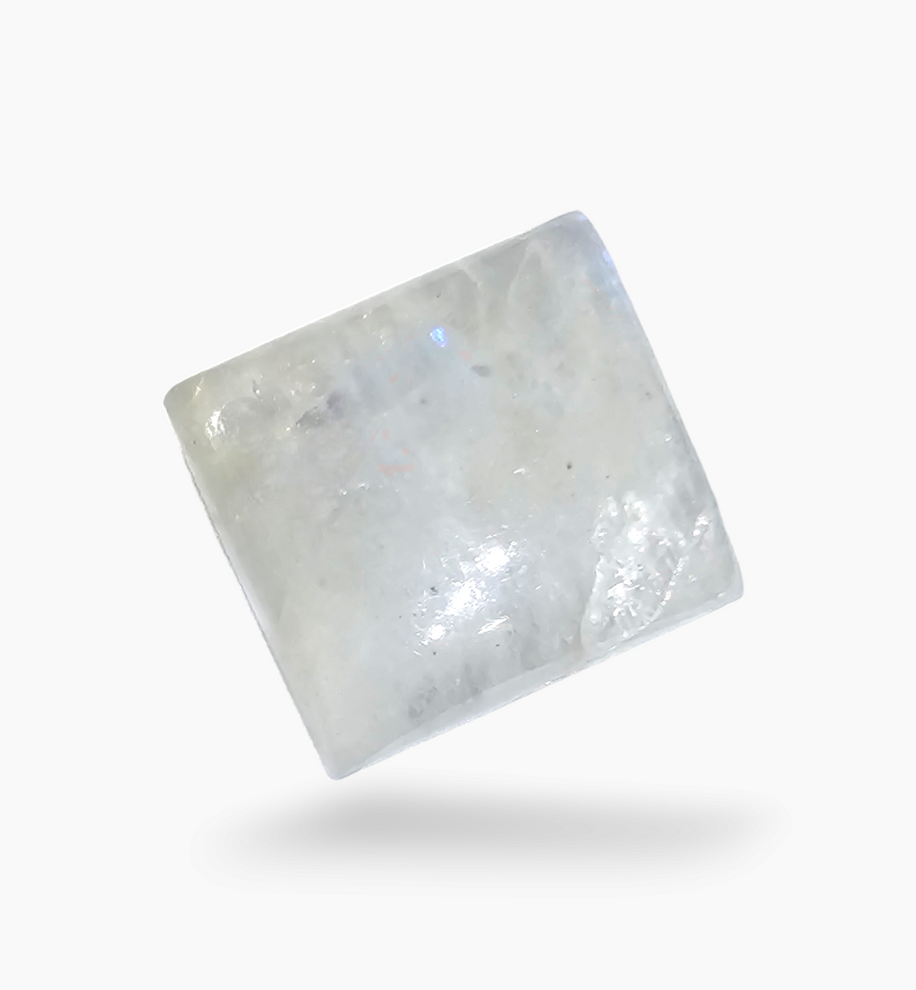 Natural Rainbow Moonstone 28.54 Carats Square Cabochon Shape 18.5x17.4mm