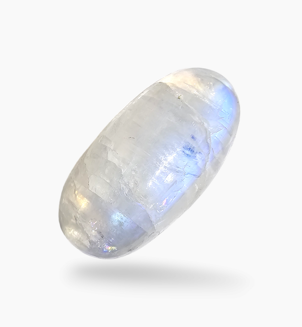 Natural Rainbow Moonstone 12.47 Carats Oval Cabochon Shape 23x11.5mm