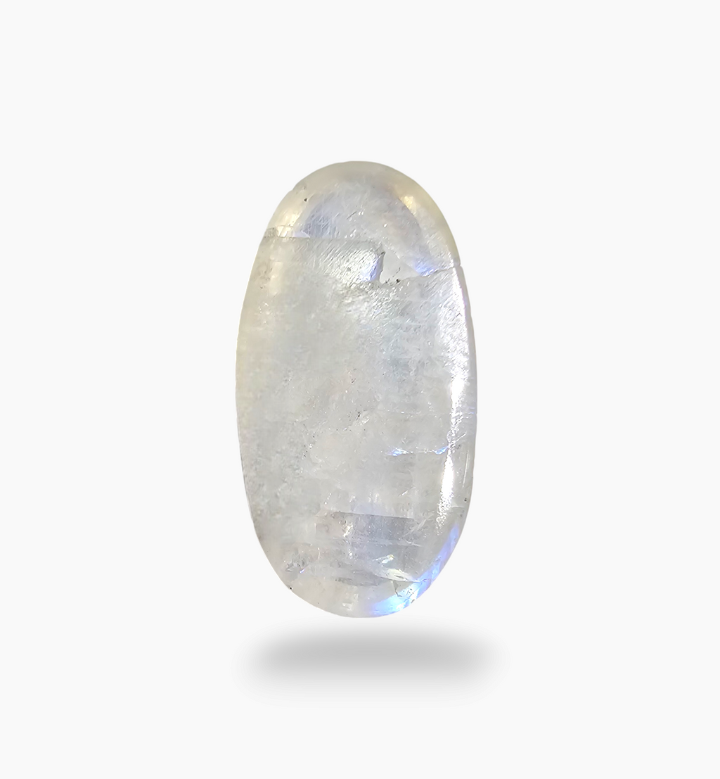 Natural Rainbow Moonstone 12.47 Carats Oval Cabochon Shape 23x11.5mm