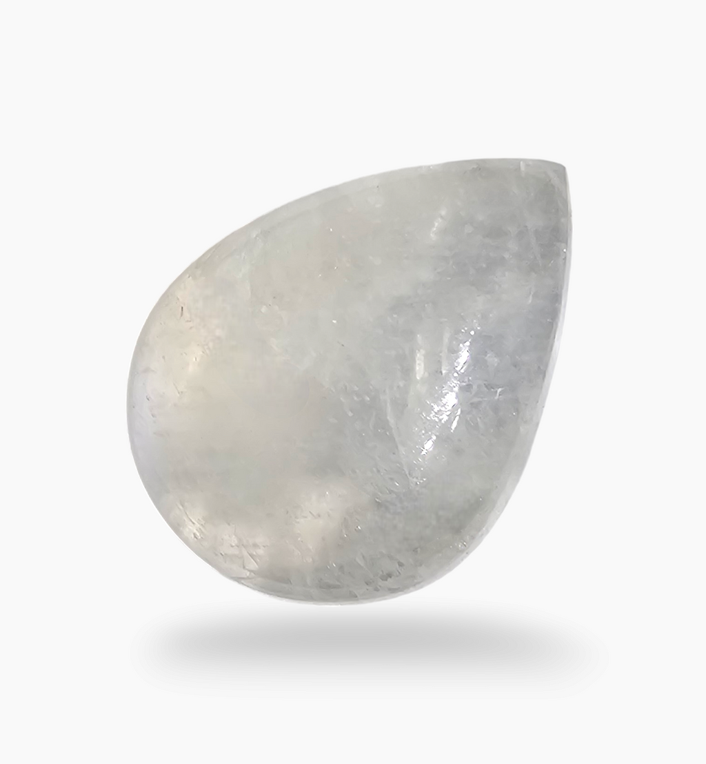 Natural Rainbow Moonstone 12.56 Carats Pear Cabochon Shape 20x15mm