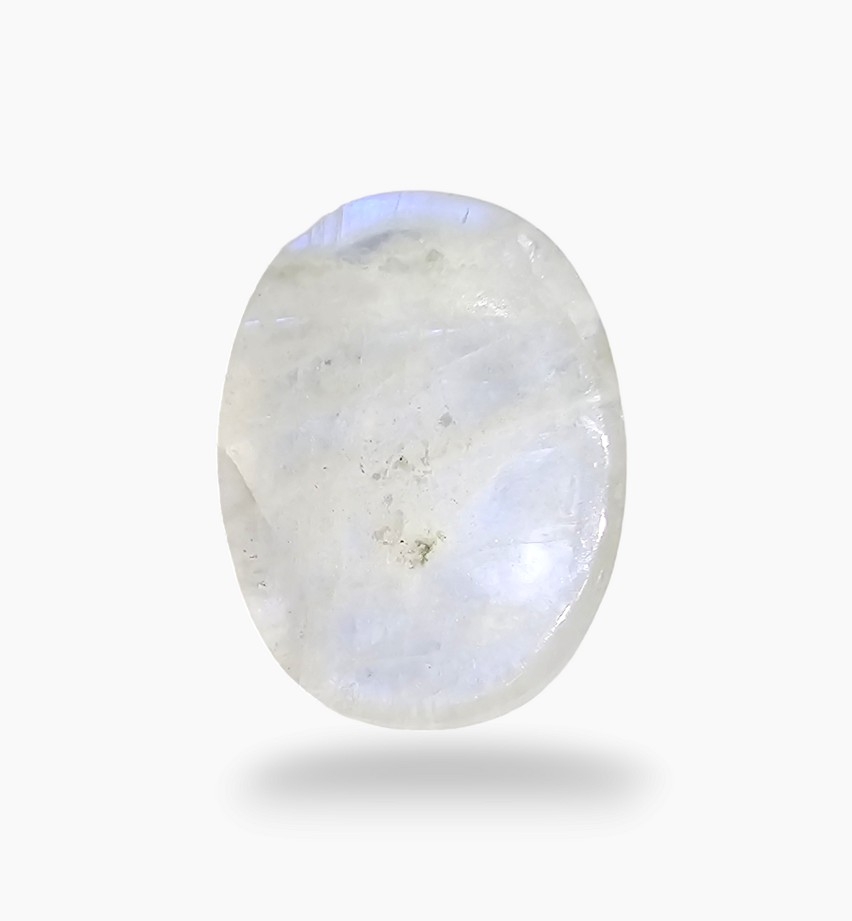 Natural Rainbow Moonstone 25.79 Carats Oval Cabochon Shape 19.7x16.7mm