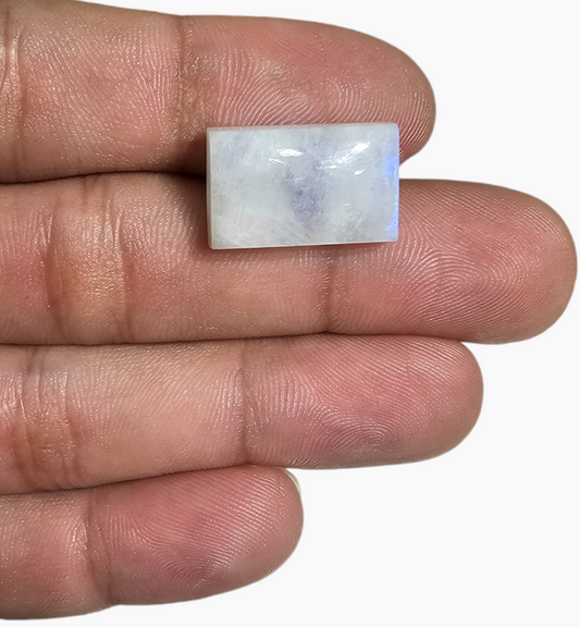 Natural Rainbow Moonstone 16.42 Carats Square Cabochon Shape 18.5x12mm