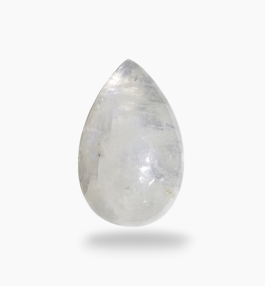 Natural Rainbow Moonstone 17.07 Carats Pear Cabochon Shape 24x15mm