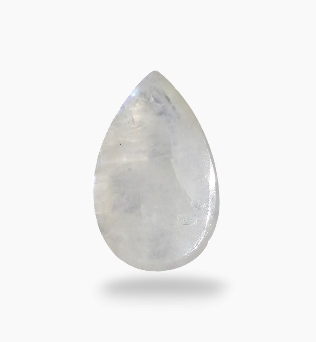 Natural Rainbow Moonstone 17.07 Carats Pear Cabochon Shape 24x15mm