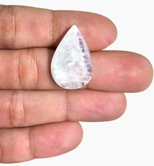 Natural Rainbow Moonstone 17.90 Carats Pear Cabochon Shape 27x17mm