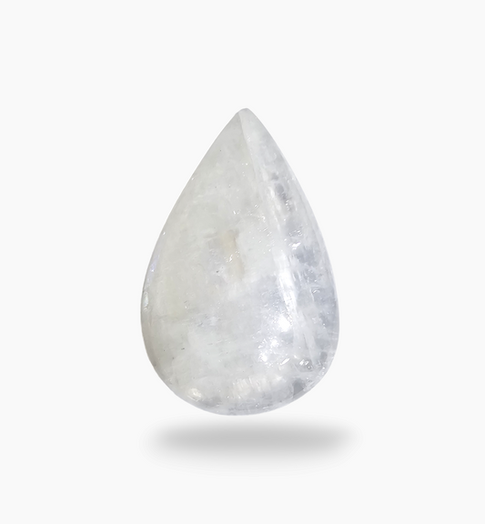 Natural Rainbow Moonstone 17.90 Carats Pear Cabochon Shape 27x17mm