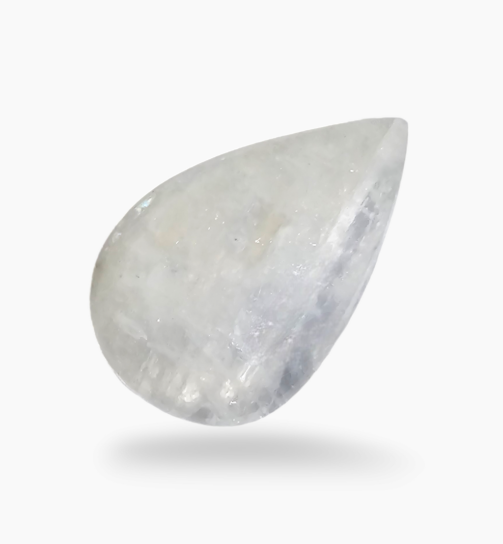 Natural Rainbow Moonstone 17.90 Carats Pear Cabochon Shape 27x17mm