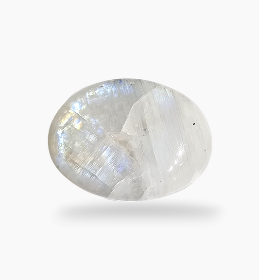 Natural Rainbow Moonstone 18.82 Carats Oval Cabochon Shape 24x18mm