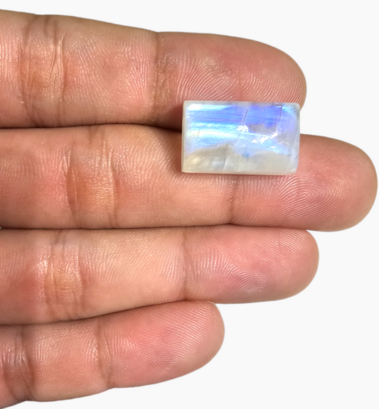 Natural Rainbow Moonstone 19.28 Carats Square Cabochon Shape 19x12mm