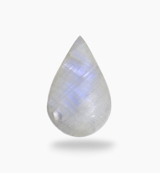 Natural Rainbow Moonstone 20.61 Carats Pear Cabochon Shape 30x17mm