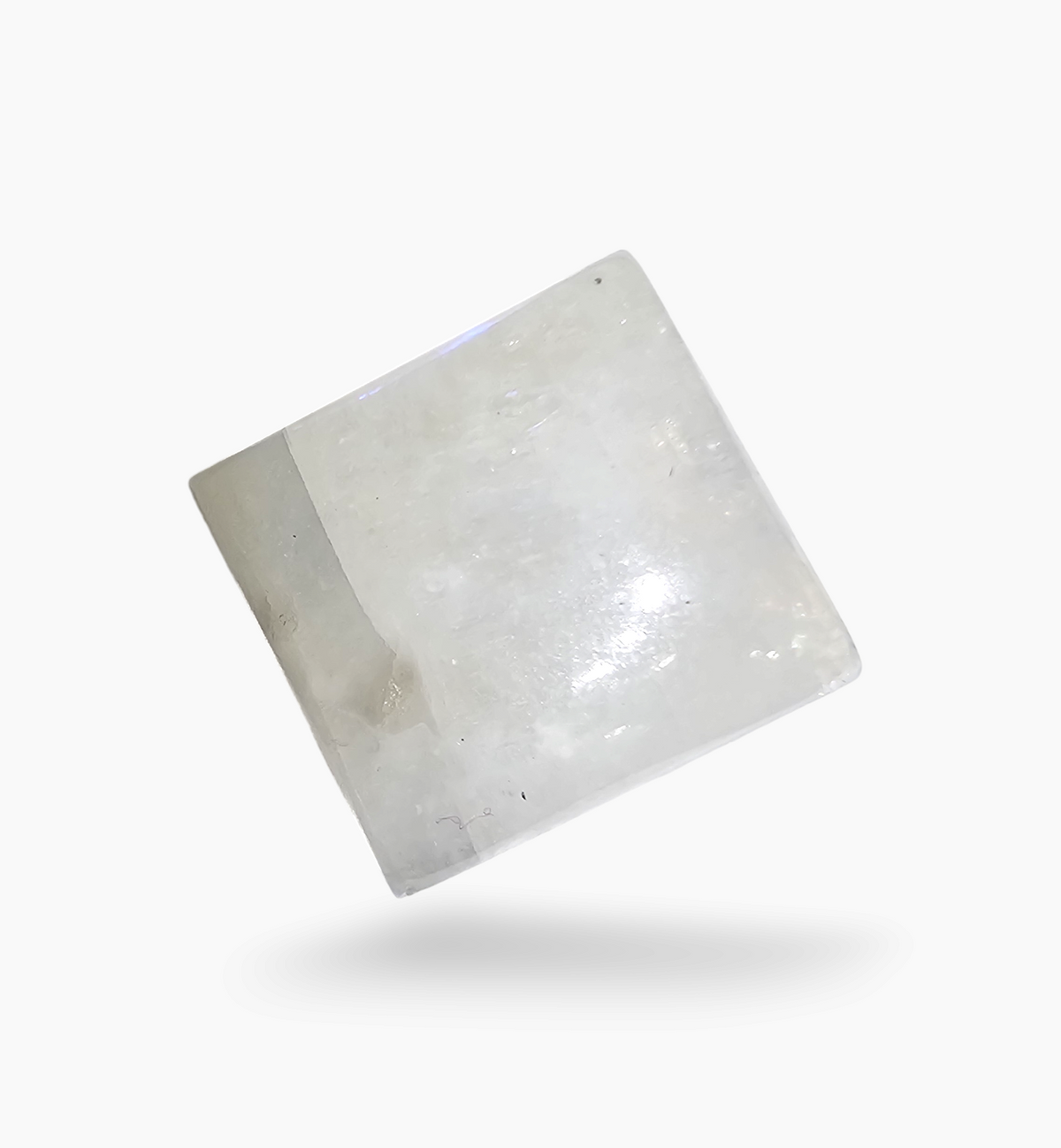 Natural Rainbow Moonstone 25.31 Carats Square Cabochon Shape 16.5x17.5mm