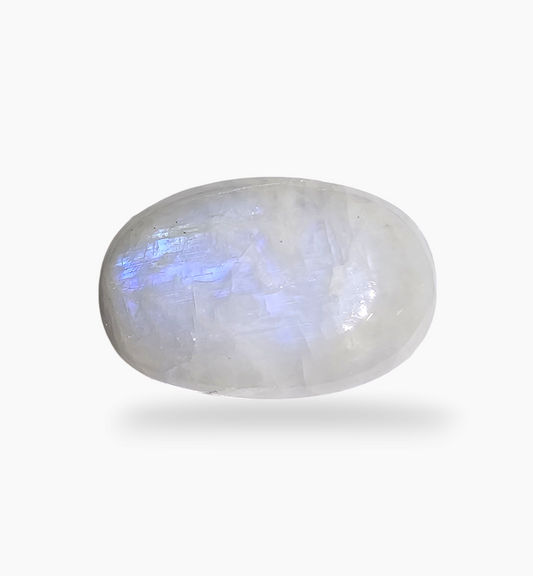 Natural Rainbow Moonstone 26.25 Carats Oval Cabochon Shape 25x17.5mm