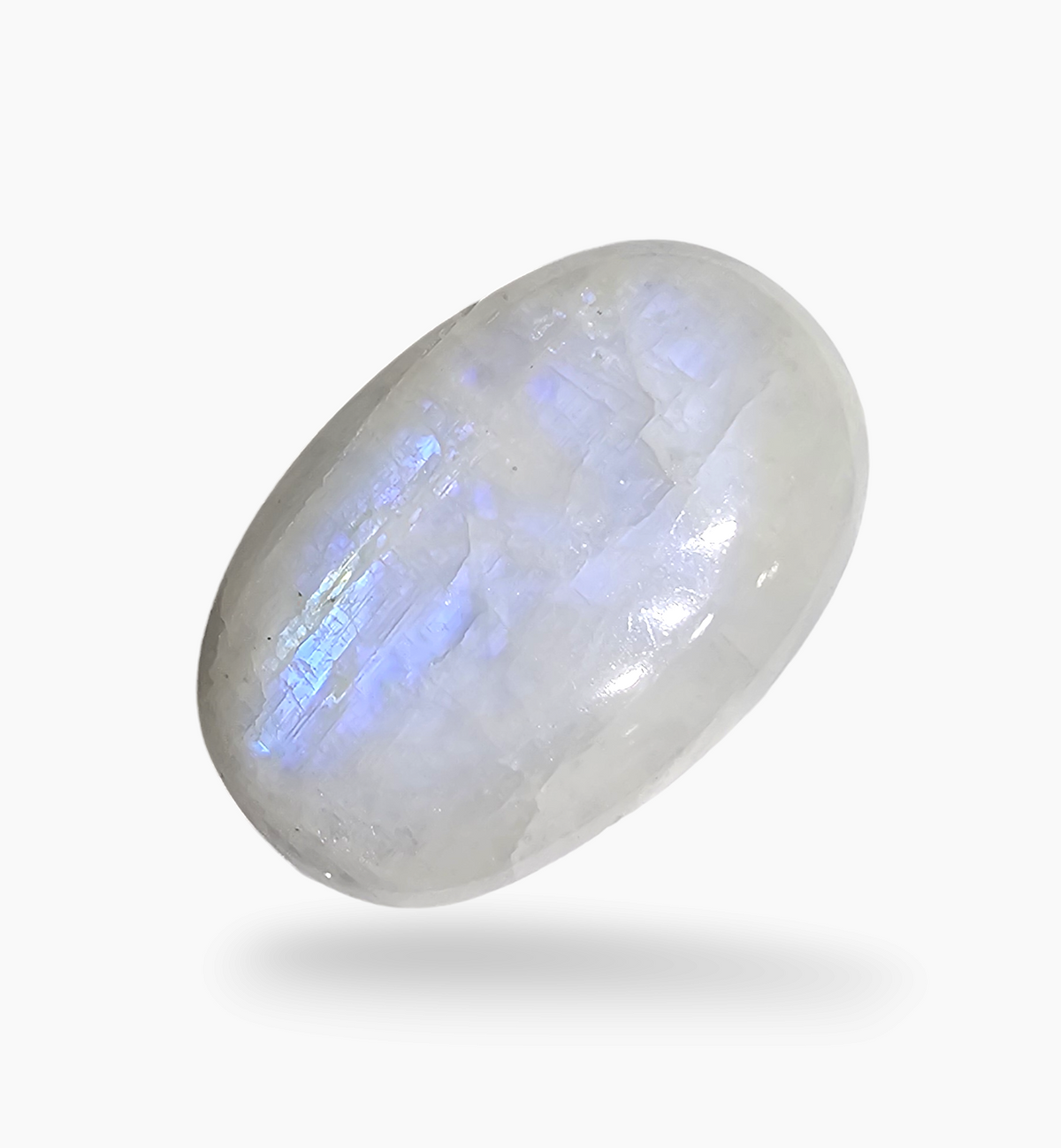 Natural Rainbow Moonstone 26.25 Carats Oval Cabochon Shape 25x17.5mm