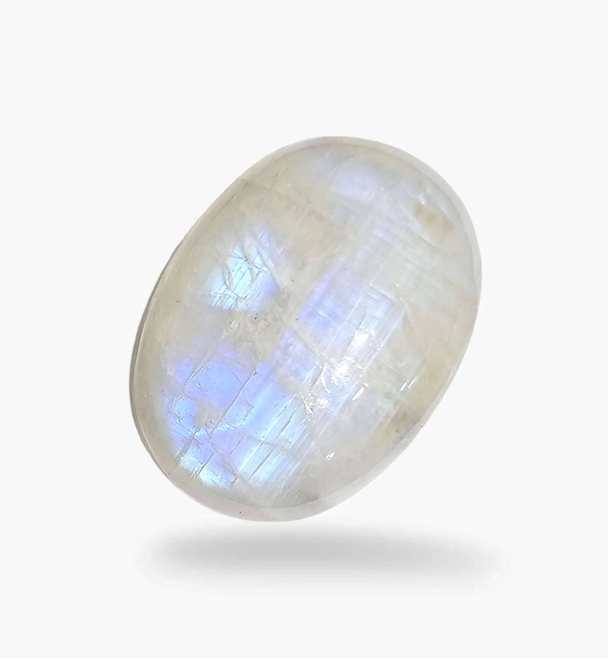 Natural Rainbow Moonstone 29.58 Carats Oval Cabochon Shape 25x18mm
