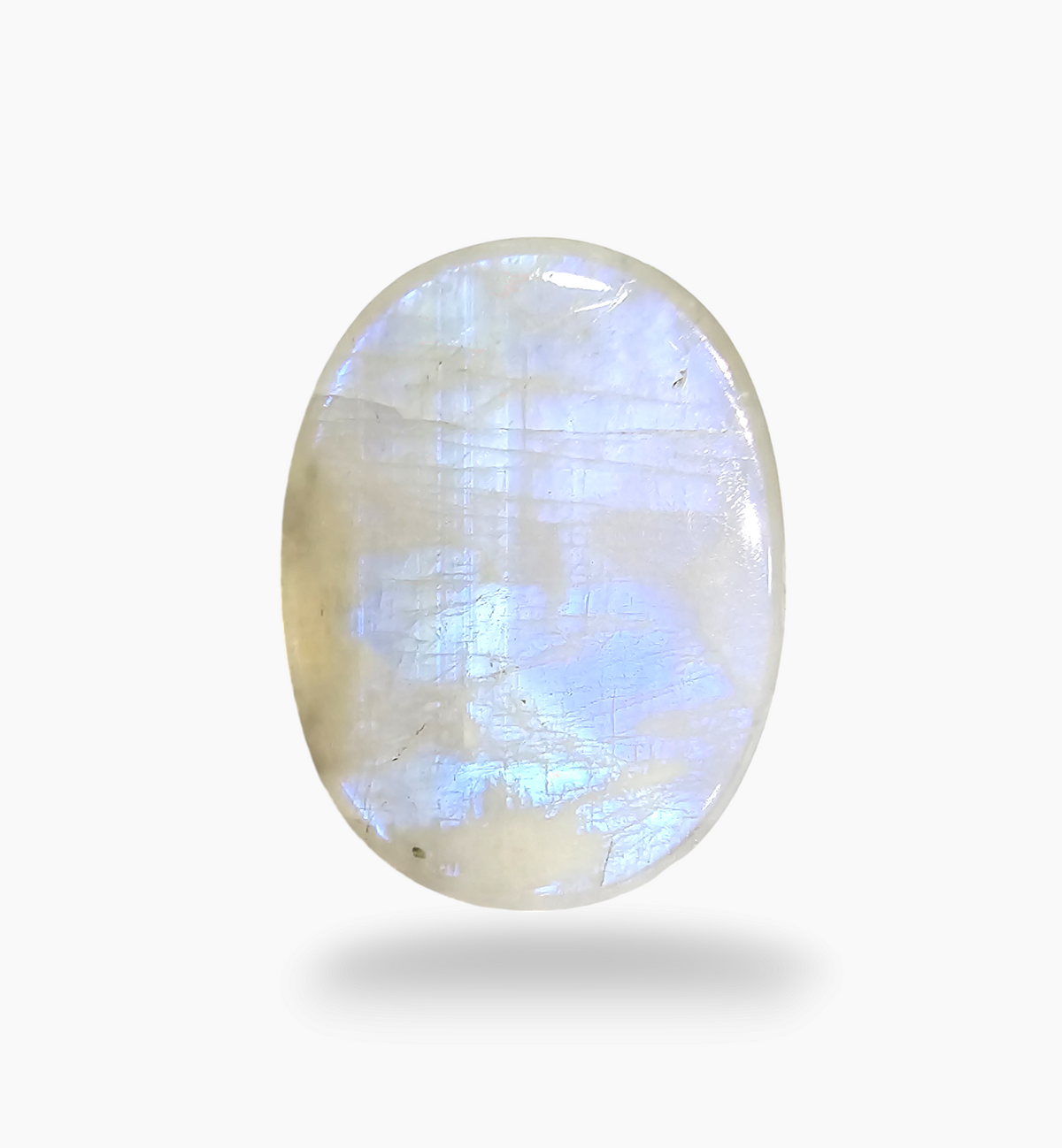 Natural Rainbow Moonstone 29.58 Carats Oval Cabochon Shape 25x18mm