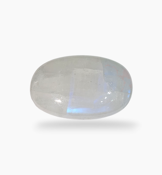 Natural Rainbow Moonstone 32.33 Carats Oval Cabochon Shape 25x16.2mm