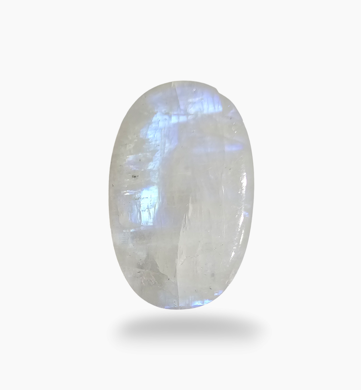 Natural Rainbow Moonstone 32.33 Carats Oval Cabochon Shape 25x16.2mm