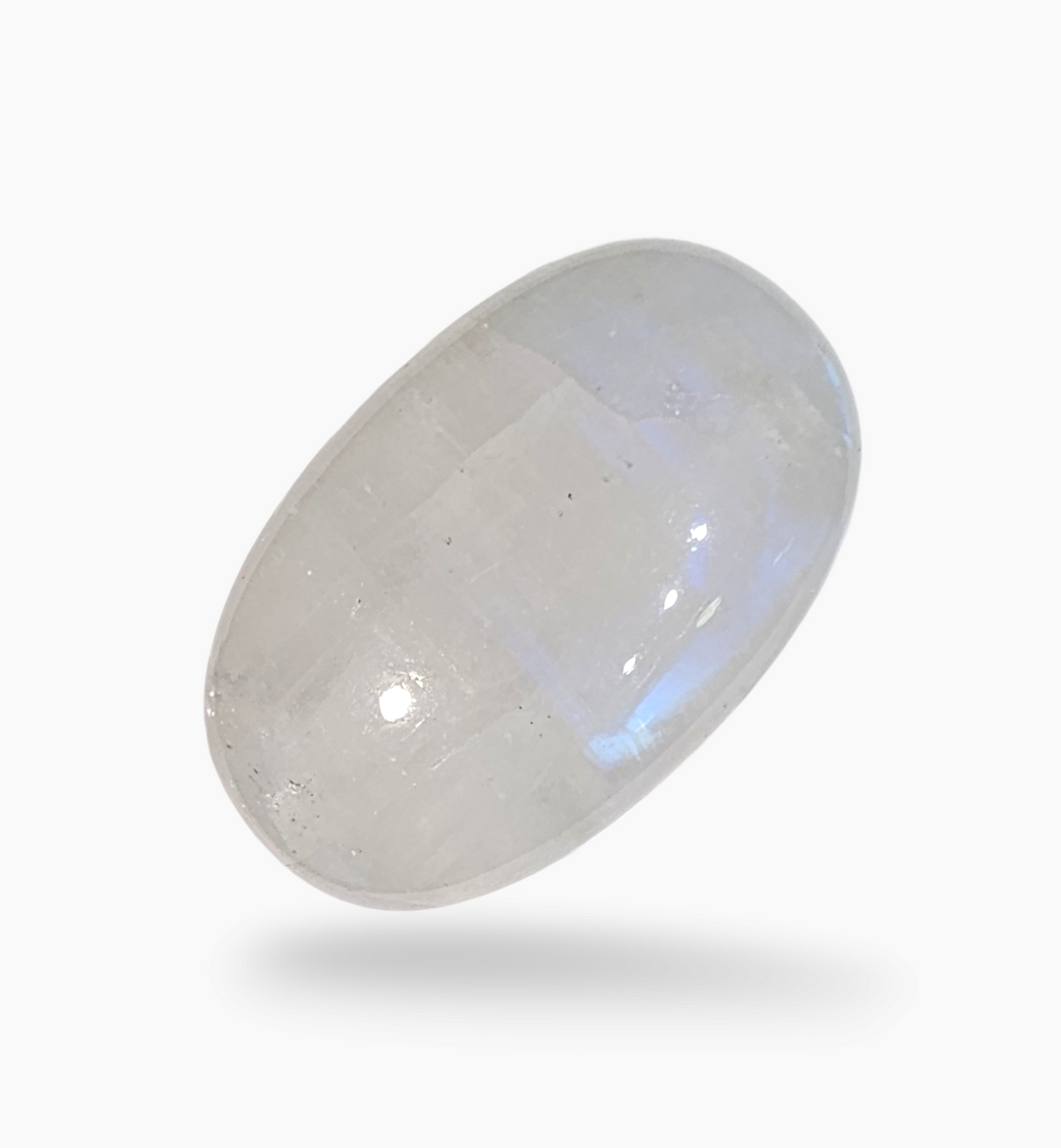 Natural Rainbow Moonstone 32.33 Carats Oval Cabochon Shape 25x16.2mm