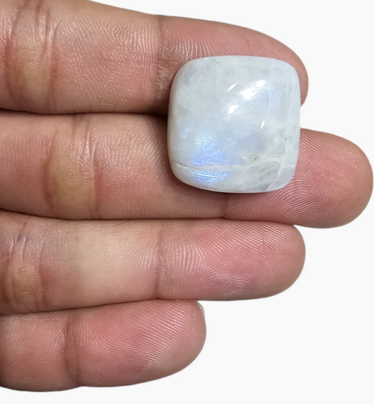 Natural Rainbow Moonstone 36.65 Carats Square Cabochon Shape 20x20mm