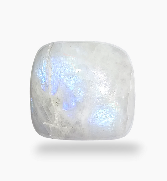 Natural Rainbow Moonstone 36.65 Carats Square Cabochon Shape 20x20mm