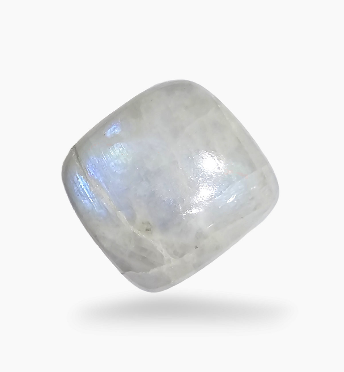 Natural Rainbow Moonstone 36.65 Carats Square Cabochon Shape 20x20mm