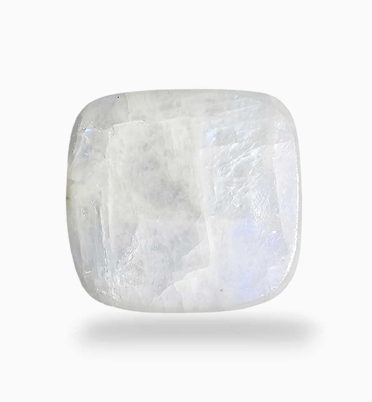Natural Rainbow Moonstone 36.65 Carats Square Cabochon Shape 20x20mm