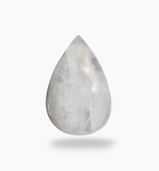 Natural Rainbow Moonstone 53.31 Carats Pear Cabochon Shape 37x25mm