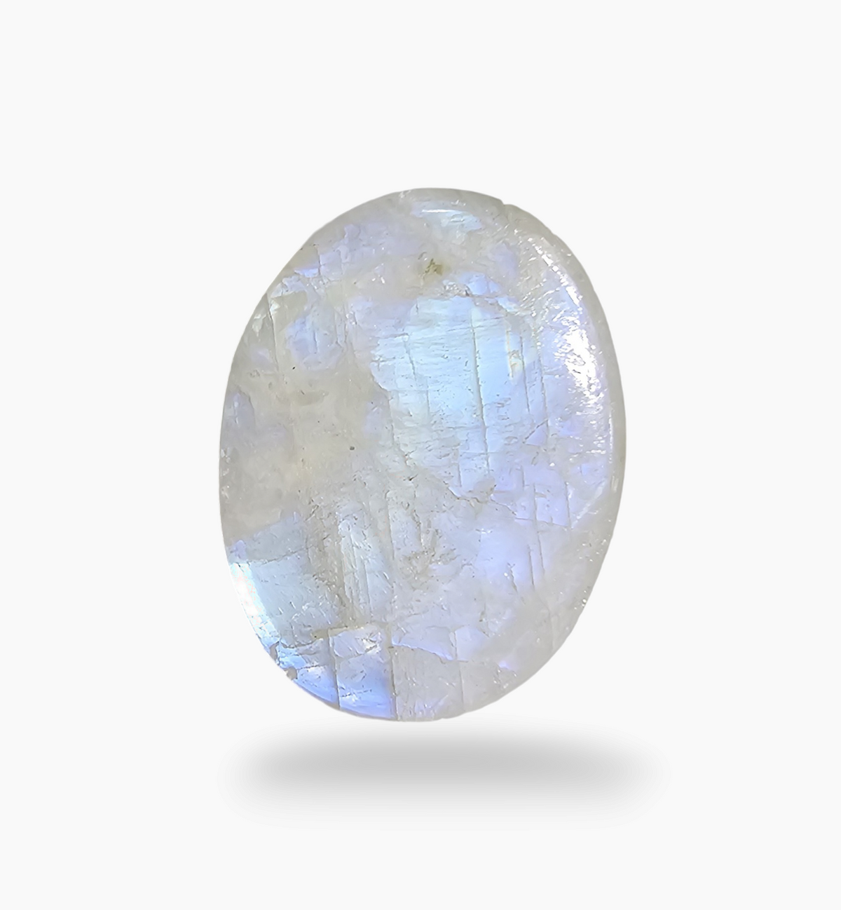 Natural Rainbow Moonstone 13.55 Carats Oval Cabochon Shape 20.2x16mm