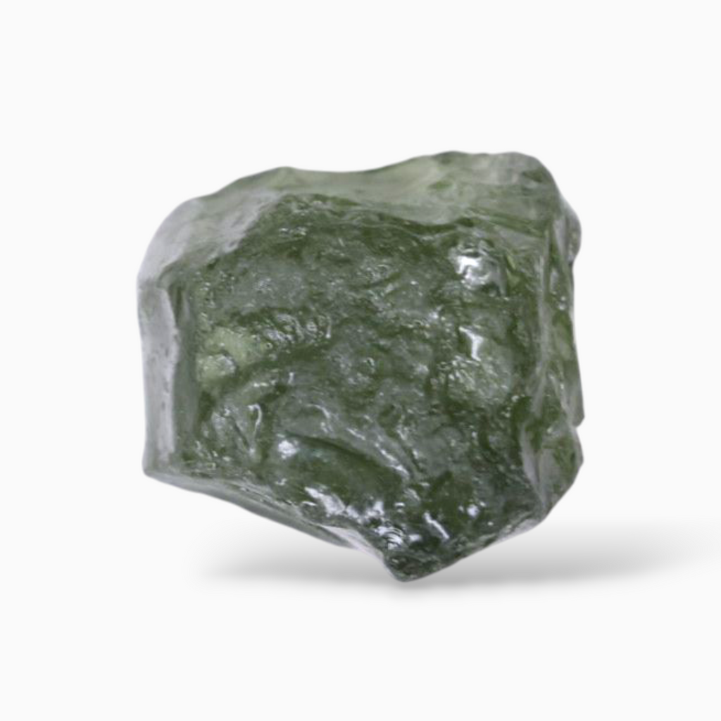 Moldavite Gemstone Crystal For Sale 2.86 Carats Rough Shape
