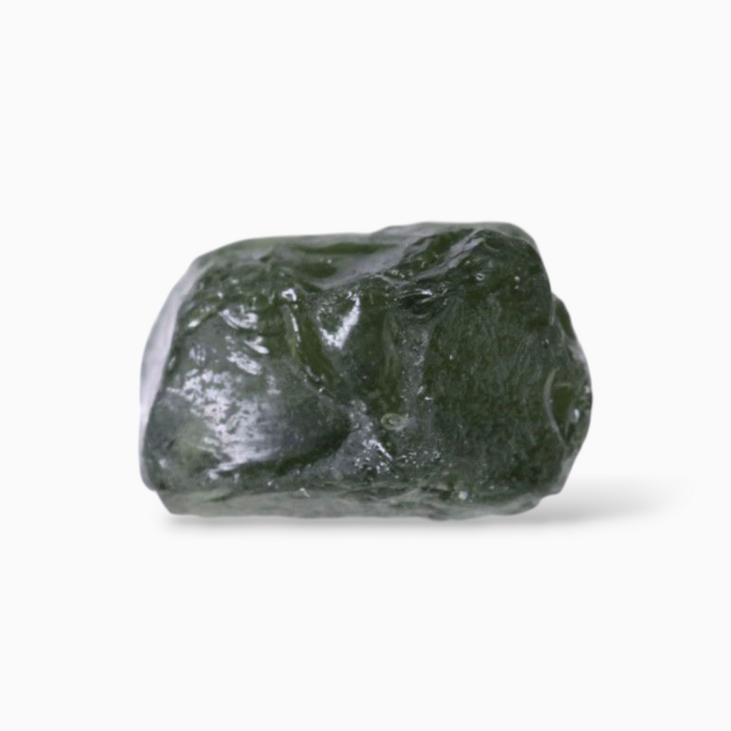 Moldavite Gemstone Crystal For Sale 2.86 Carats Rough Shape