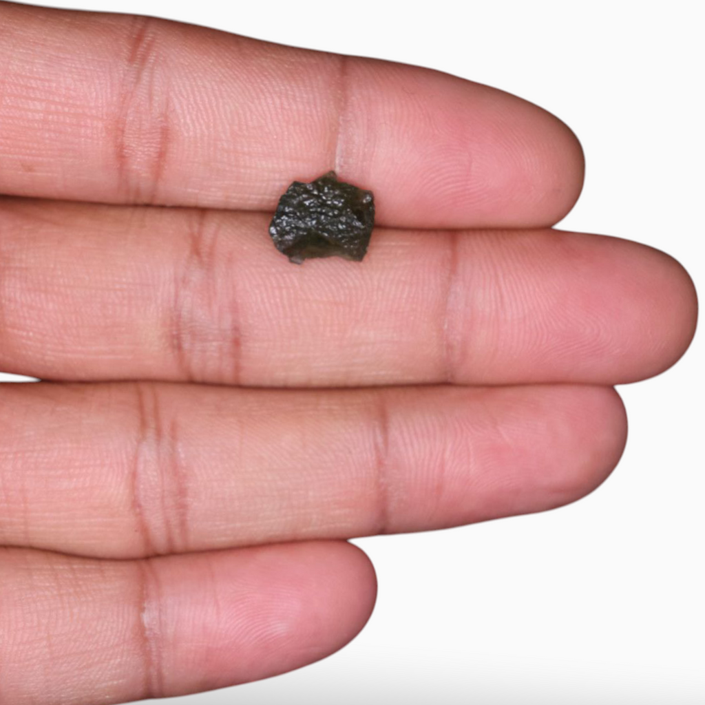 Buy Natural Moldavite Raw Crystal For Sale 3.30 Carats Rough Shape