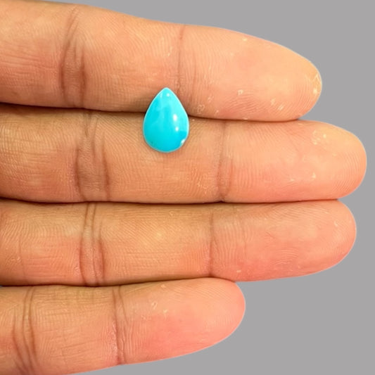 Raw Turquoise  1.71 Carats 12.3 x 8.9 x 2.7 mm in Pear
