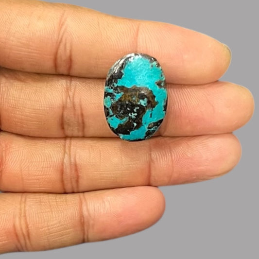 Raw Turquoise 26.73 Carats 25.9 x 17.7 x 8.6 mm in Oval