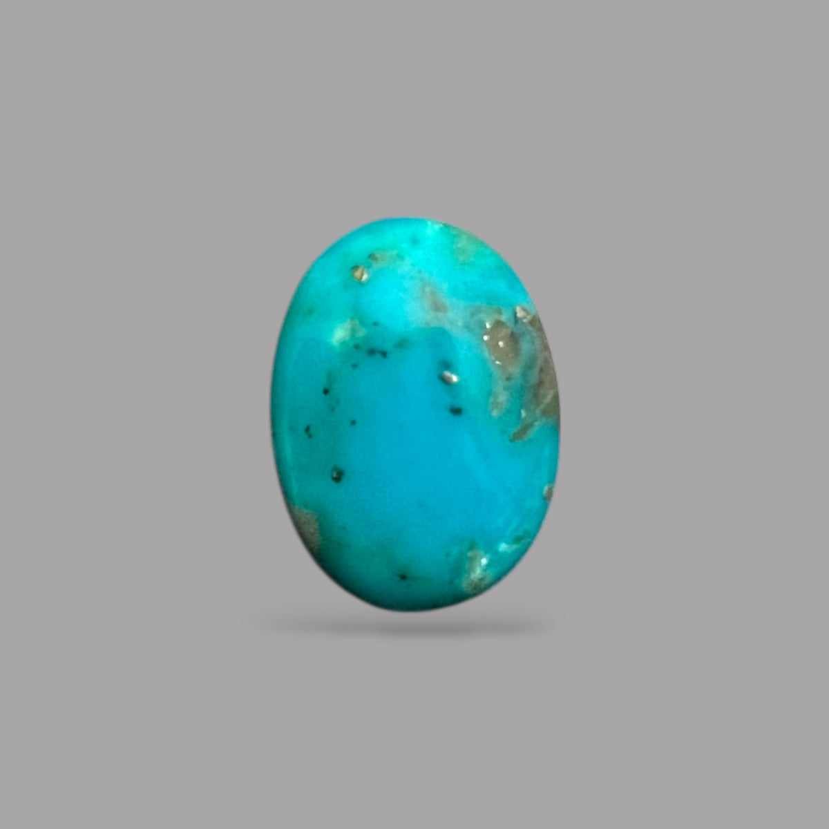 Raw Turquoise 3.19 Carats 13.3 x 9.8 x 3.5 mm in Oval