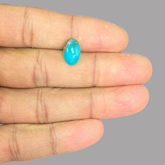 Raw Turquoise For Sale 1.84 Carats 12.2 x 7.9 x 3.5 mm in Oval