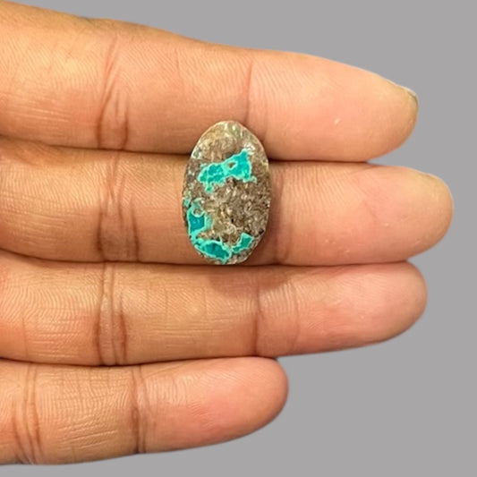 Raw Turquoise For Sale 10.39 Carats 22.8 x 13.6 x 4.3 mm in Oval
