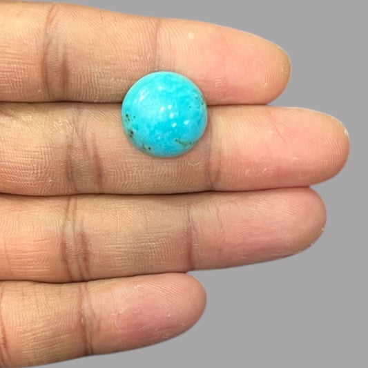 Raw Turquoise For Sale 14.18 Carats 17 x 7.4 mm in Round